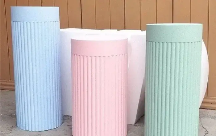 3lü Silindir Matruşka Dekor - Organizasyonlara özel Strafor Dekor