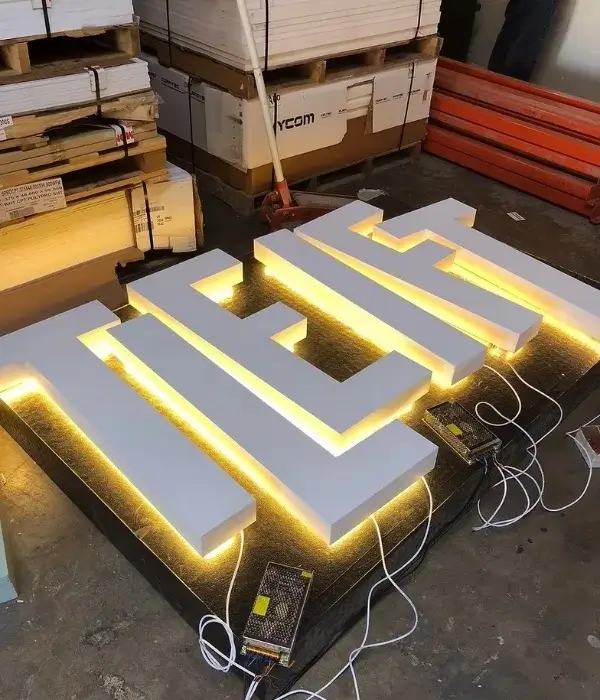 Işıklı Strafor Kutu Harf